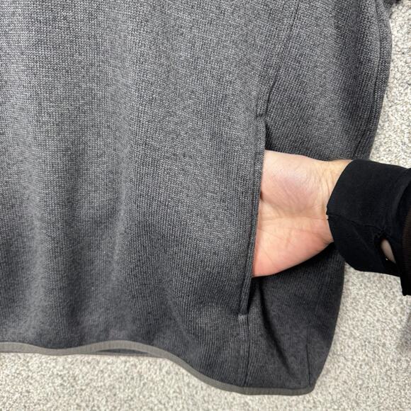 LL Bean Fleece Pullover Sweater M Slightly Fitted Gorpcore Outdoors Quarter Snap - Picture 6 of 12